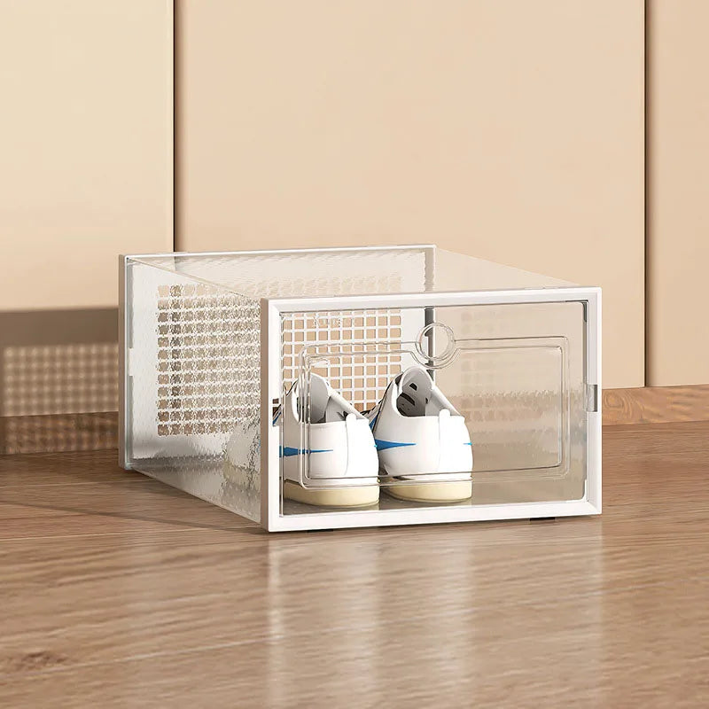 Plastic Transparent Shoe Box for Storing Dust and Moisture in Living Room, Dormitory, Shoe Box for Shoe Storage