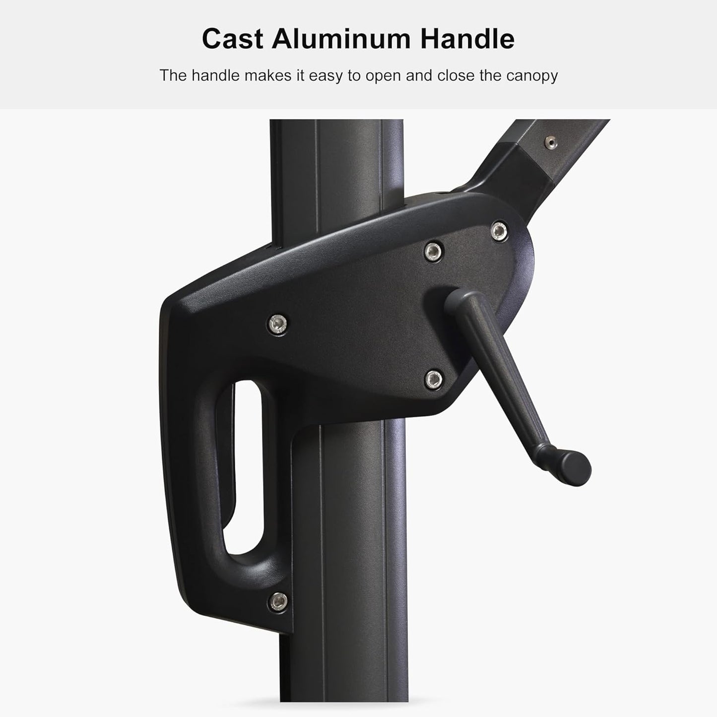 Aluminum Cantilever Umbrella with 360° Rotation