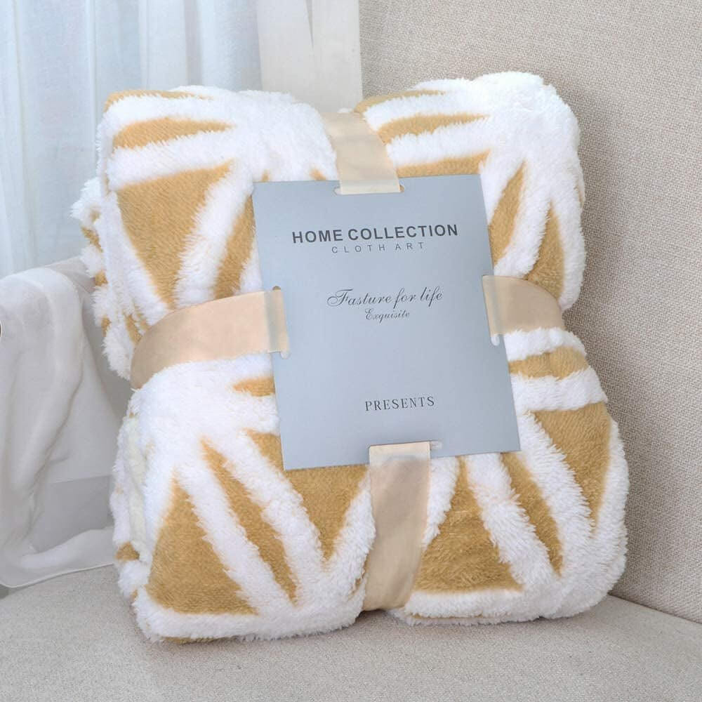 Soft Sherpa Fleece Throw Blanket