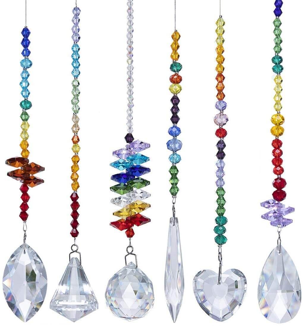 6 - Piece Crystal Suncatcher Set