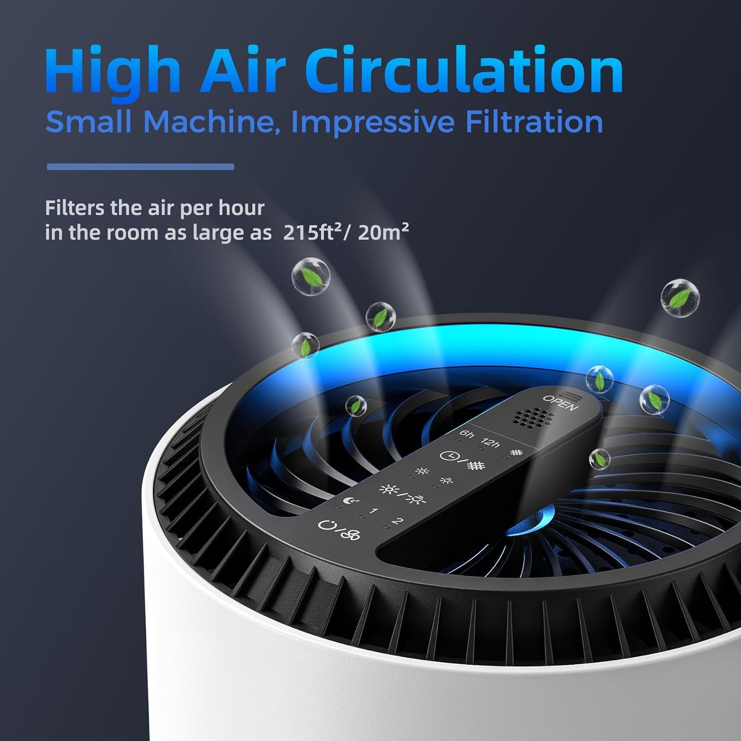 Portable Air Purifier with Sleep Mode and Speed Control