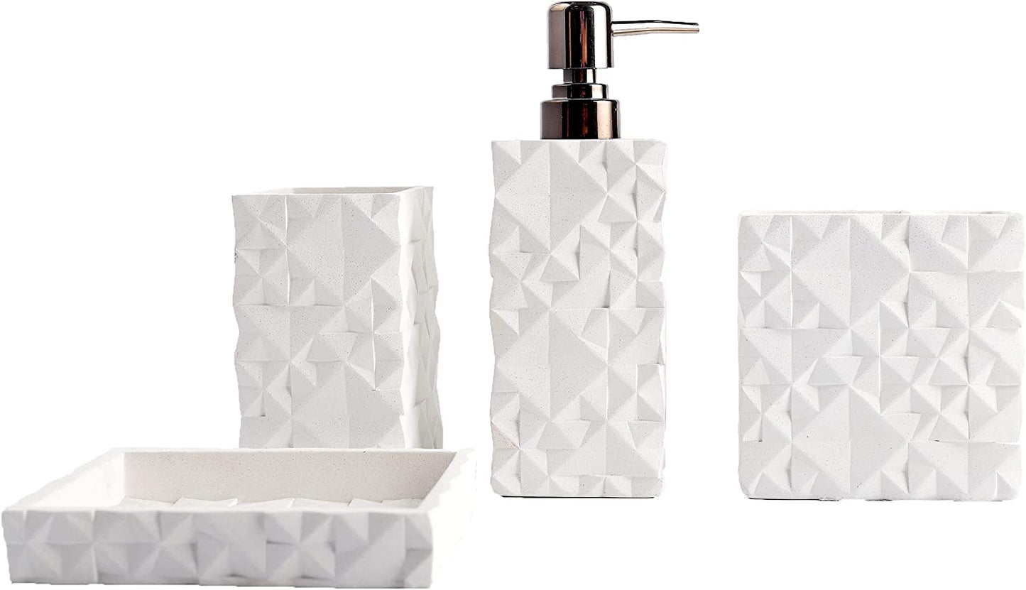 Farmhouse Bathroom Accessories Set (4-Piece)