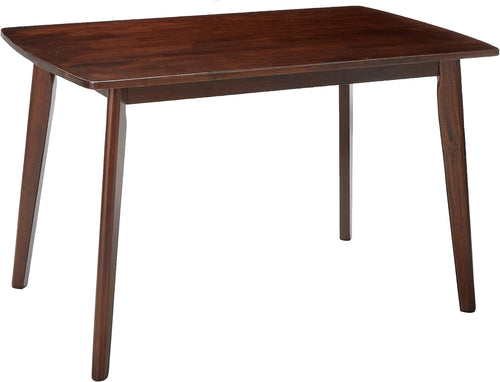 Shaye Walnut Dining Table in Solid Wood, 47.2 Inch Long