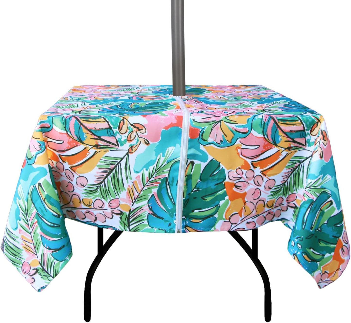 Waterproof Zippered Tablecloth with Umbrella Hole