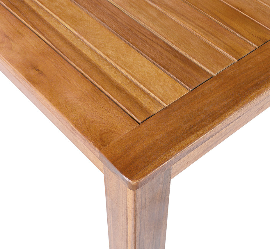 5-Piece Wood Outdoor Dining Set With 67 Inch Table