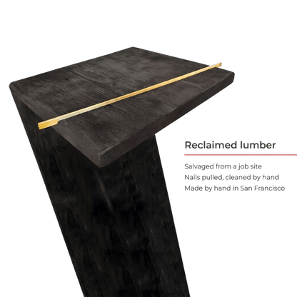 reclaimed lumber, salvaged and made by hand in San Francisco (feature callout)