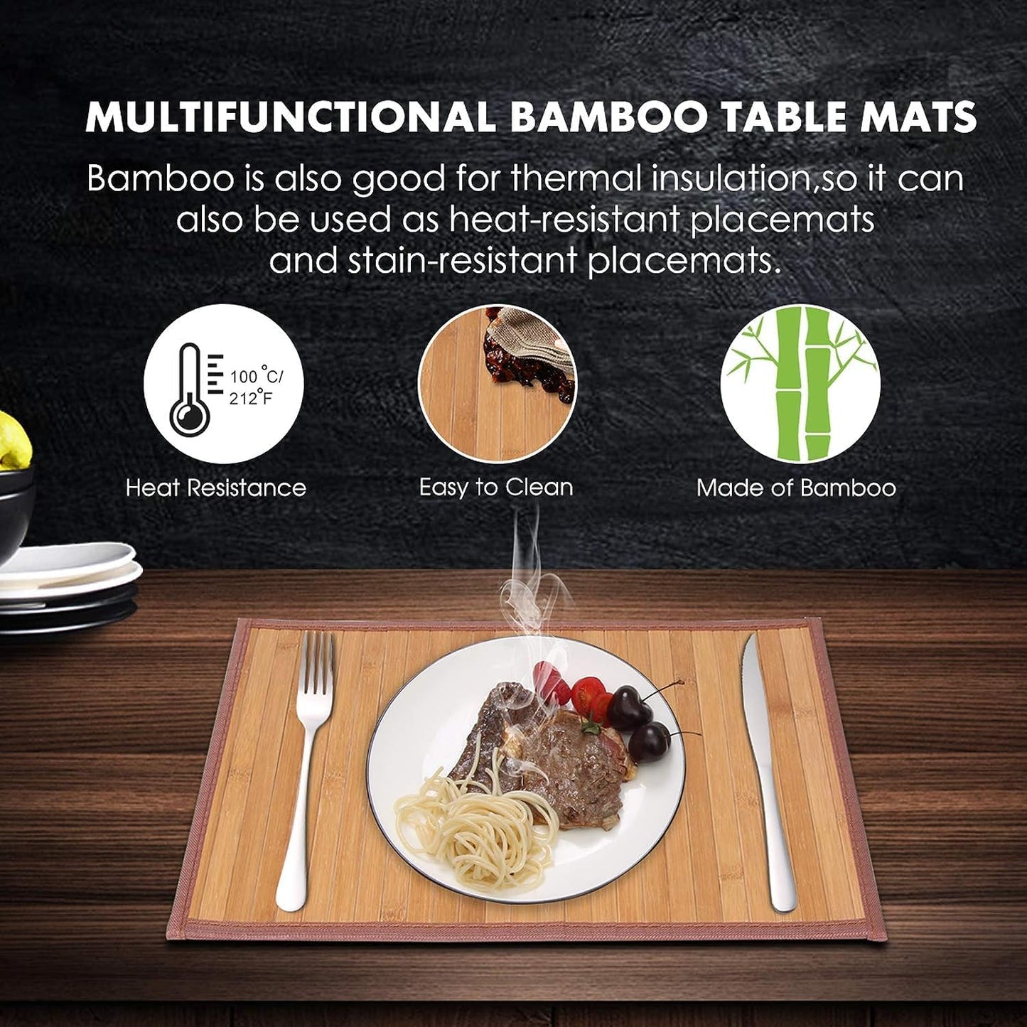 Set of 4 Bamboo Placemats