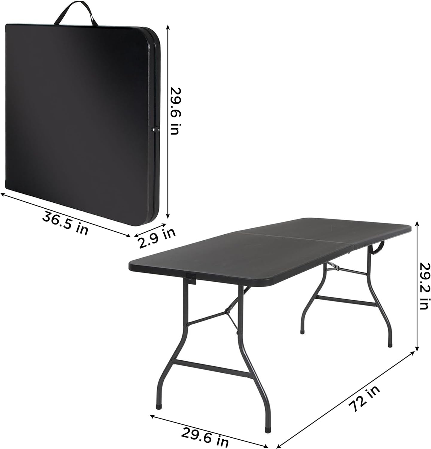 Foldable Banquet Table with Handle