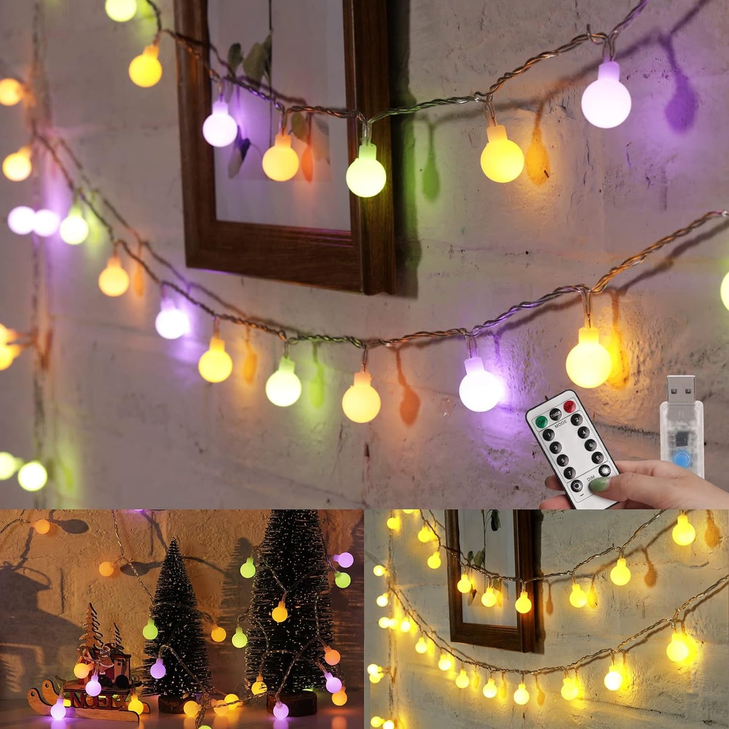 Waterproof Fairy Lights for Bedroom and Garden