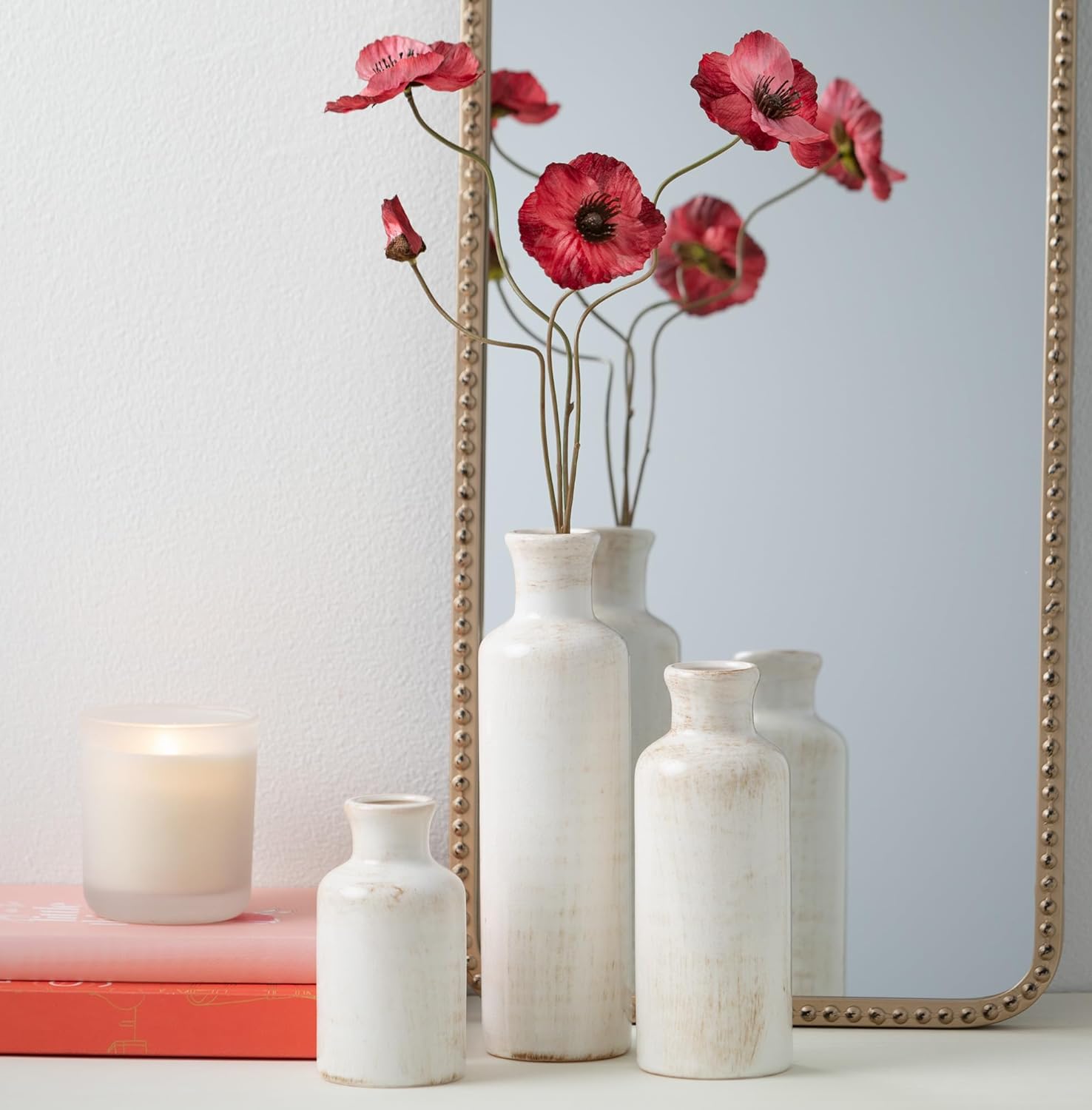 Ceramic Vase Set for Farmhouse Decor