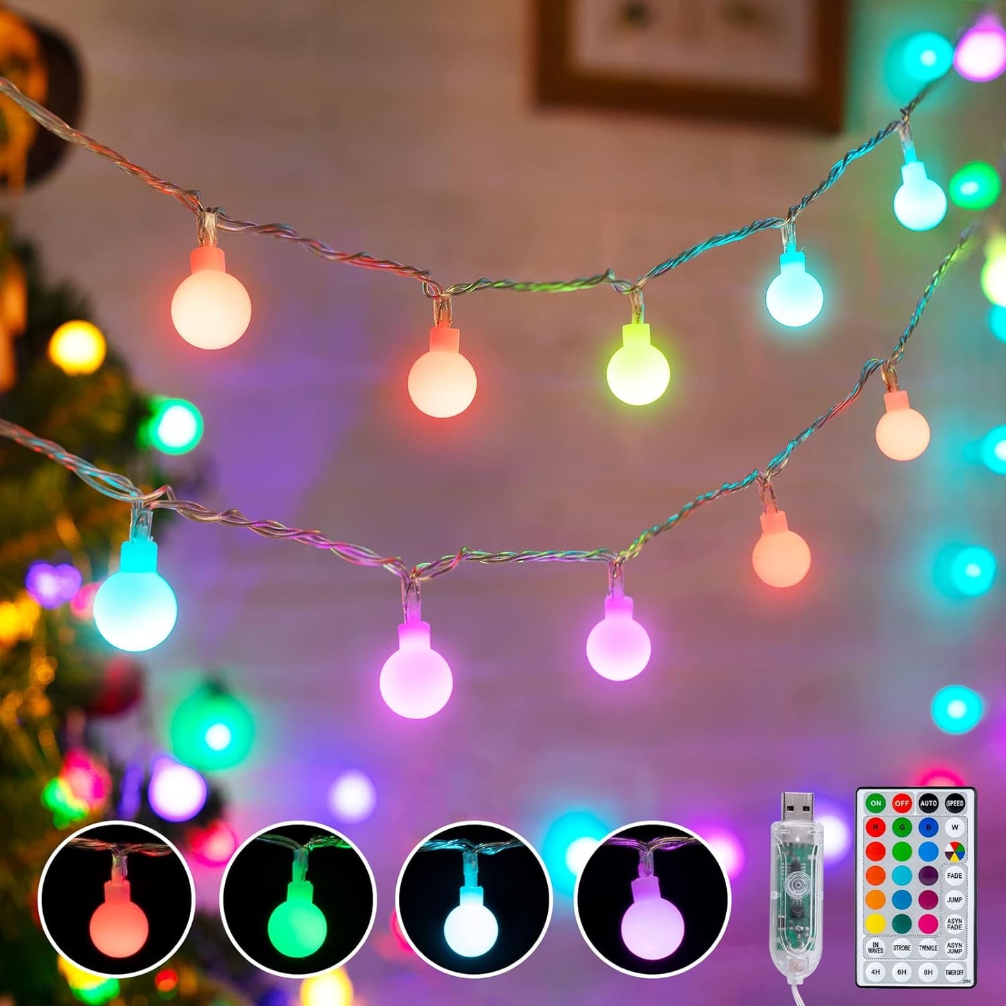 Waterproof Fairy Lights for Bedroom and Garden