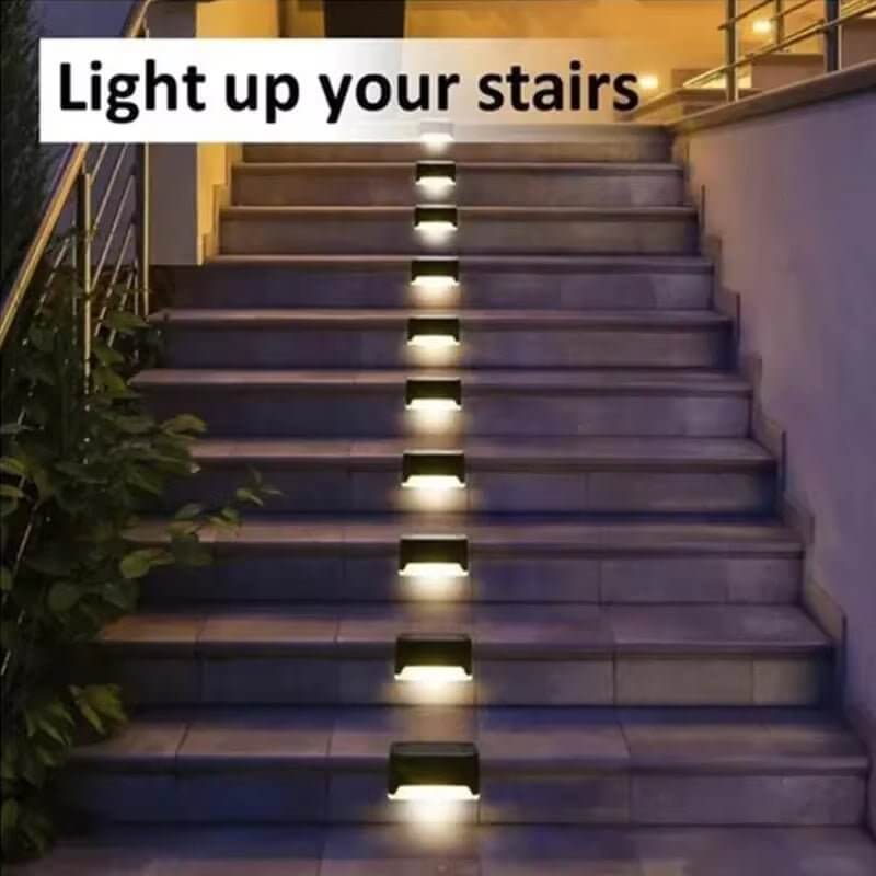 Solar Powered Step Lights for Patio