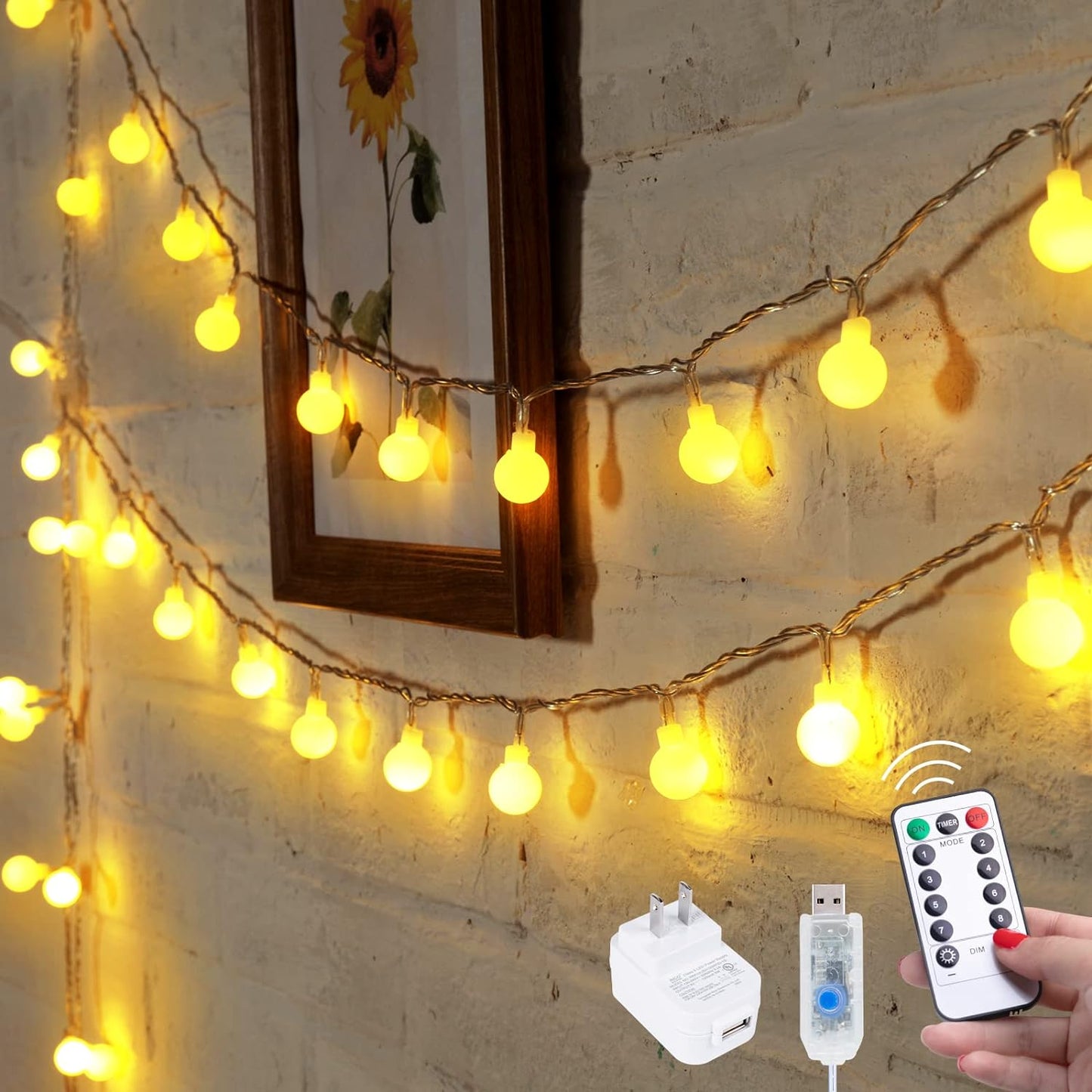 Waterproof Fairy Lights for Bedroom and Garden