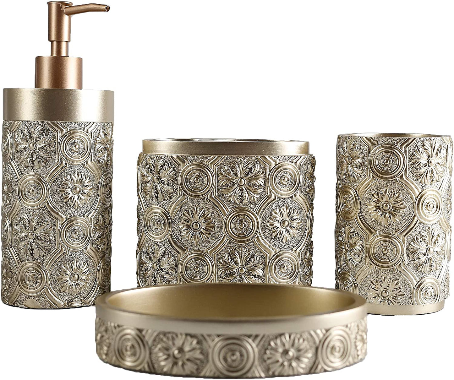 Farmhouse Bathroom Accessories Set (4-Piece)