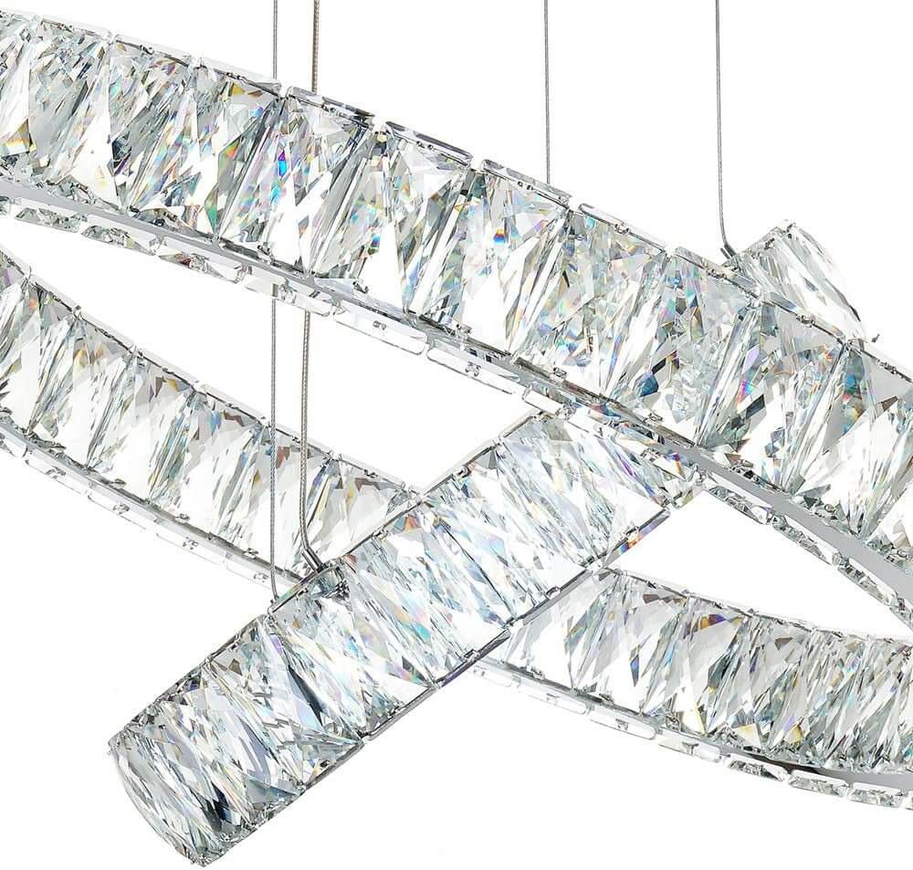 Modern Crystal Chandelier with LED Lights