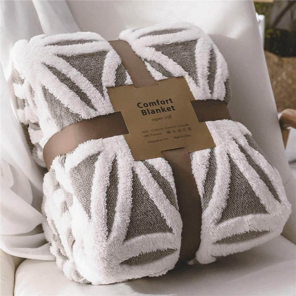 Soft Sherpa Fleece Throw Blanket