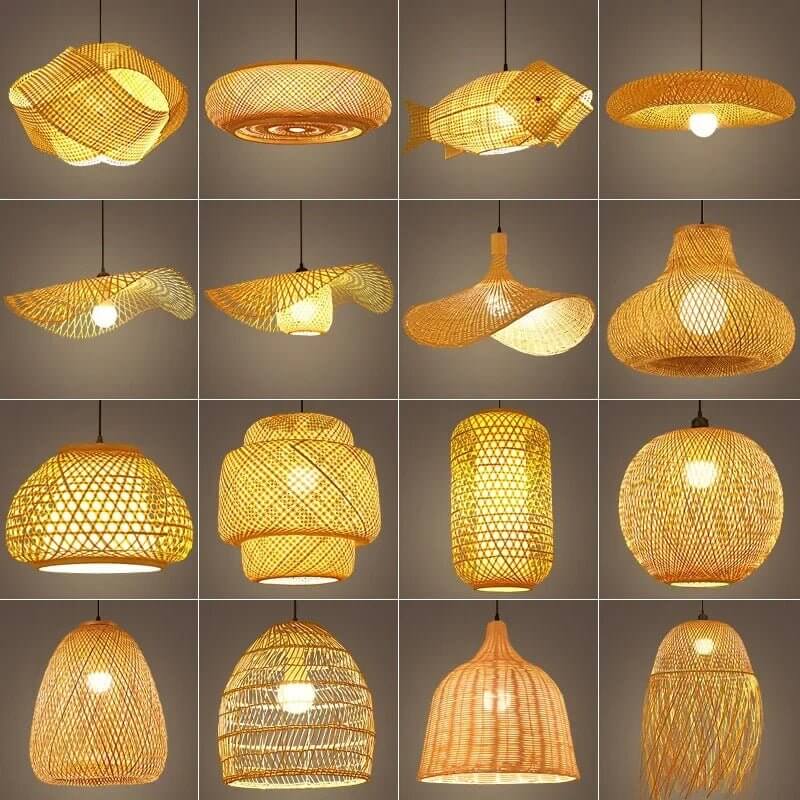 Authentic Chinese Handmade Bamboo Pendant Light