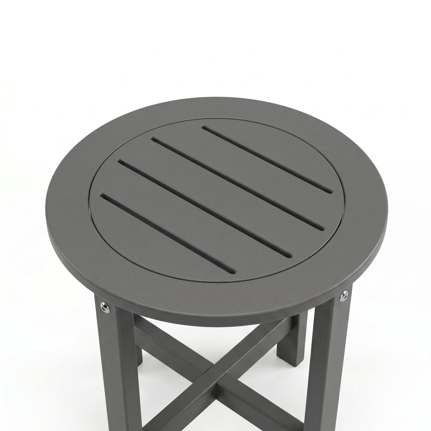 Verde Luxe HDPE All Weather Round Outdoor Side Table