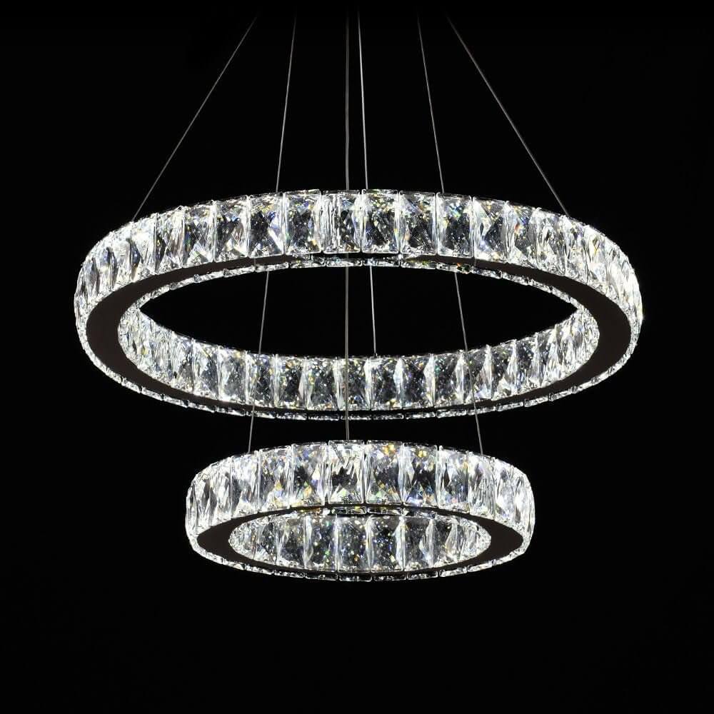 Modern Crystal Chandelier with LED Lights