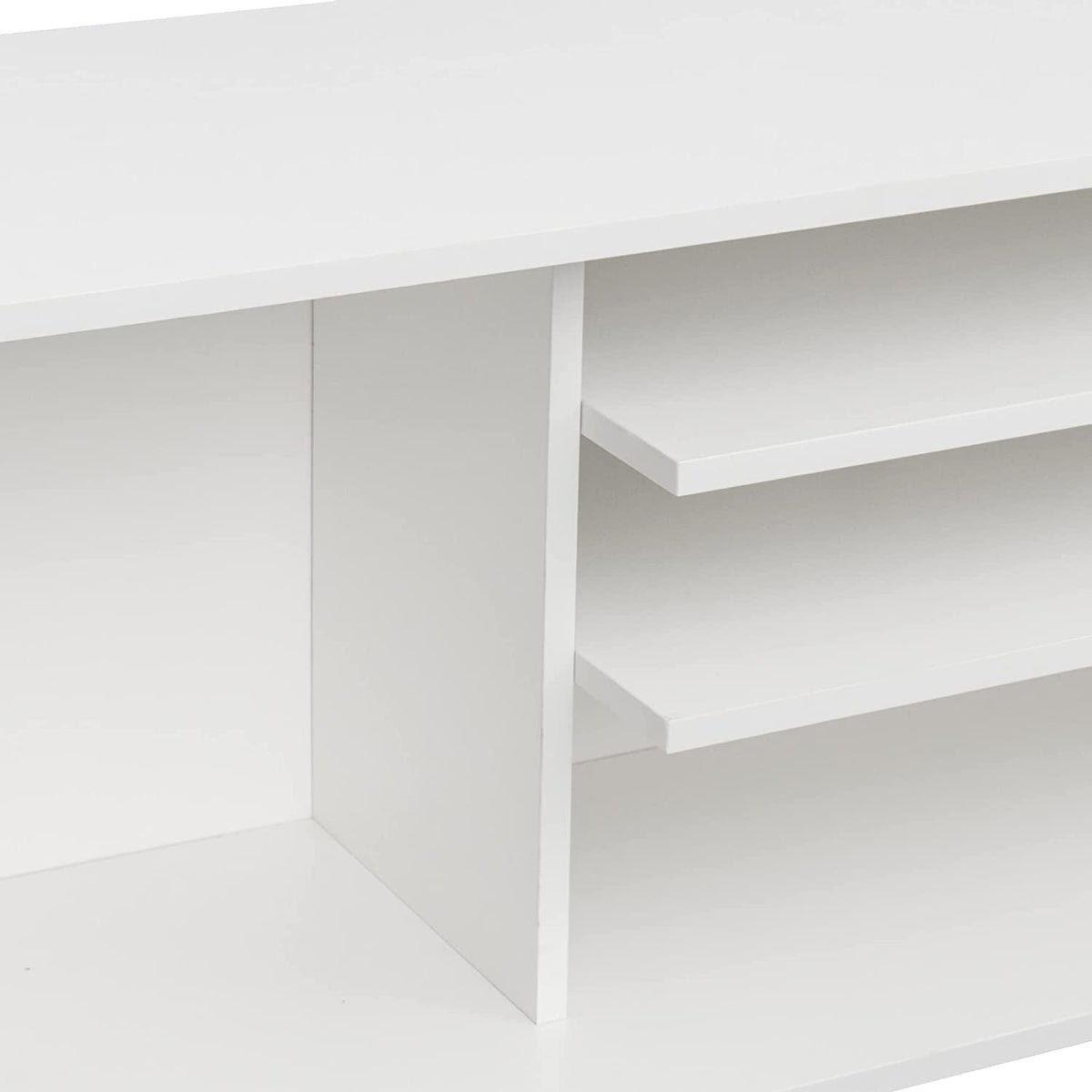 Farmhouse TV Stand 65 Inch With Enclosed Storage Cabinet
