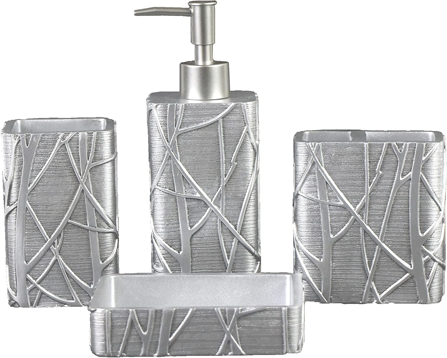 Farmhouse Bathroom Accessories Set (4-Piece)