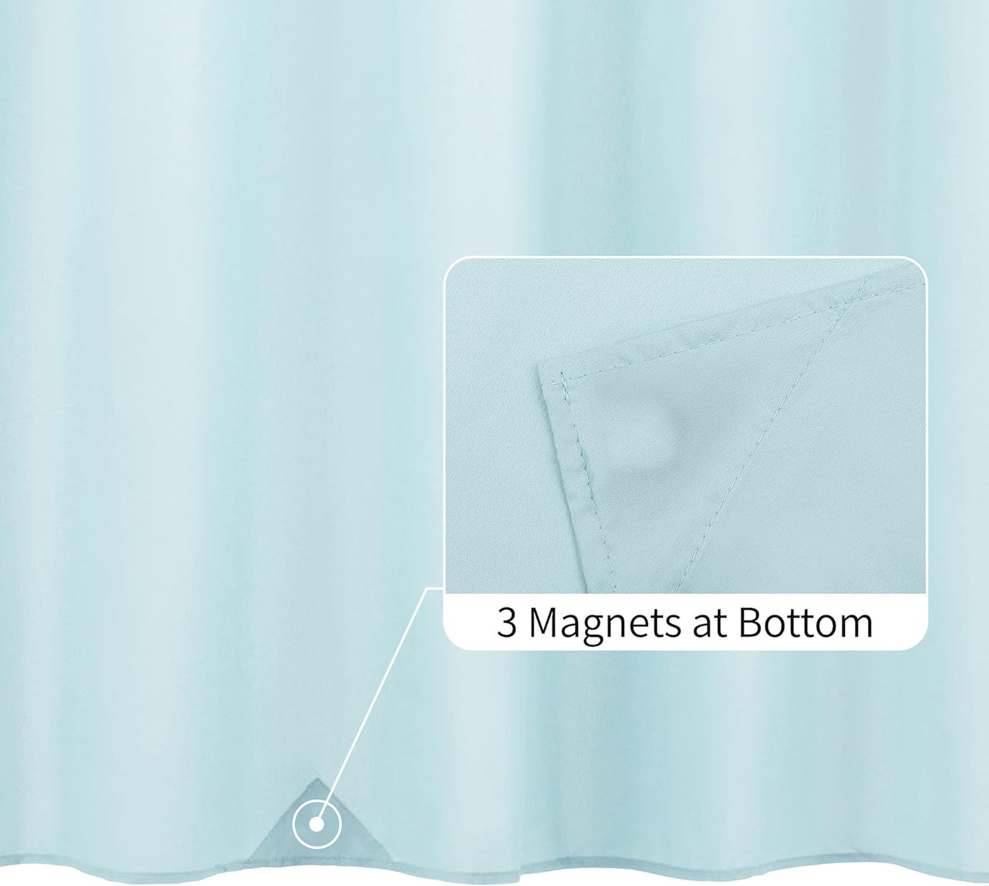 Washable Waterproof Shower Curtain Liner