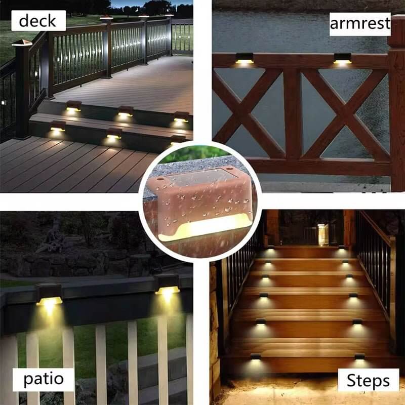 Solar Powered Step Lights for Patio