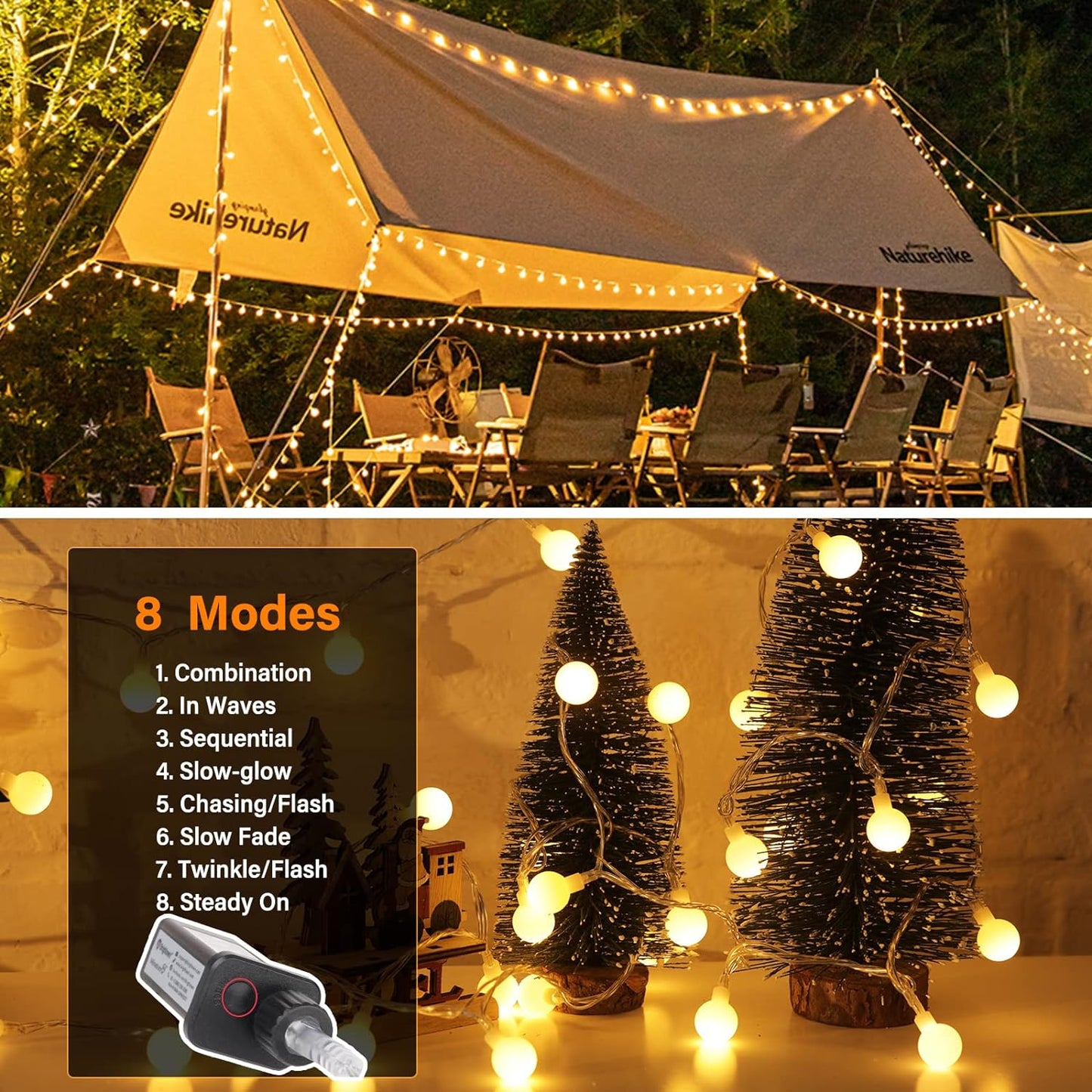 Waterproof Fairy Lights for Bedroom and Garden