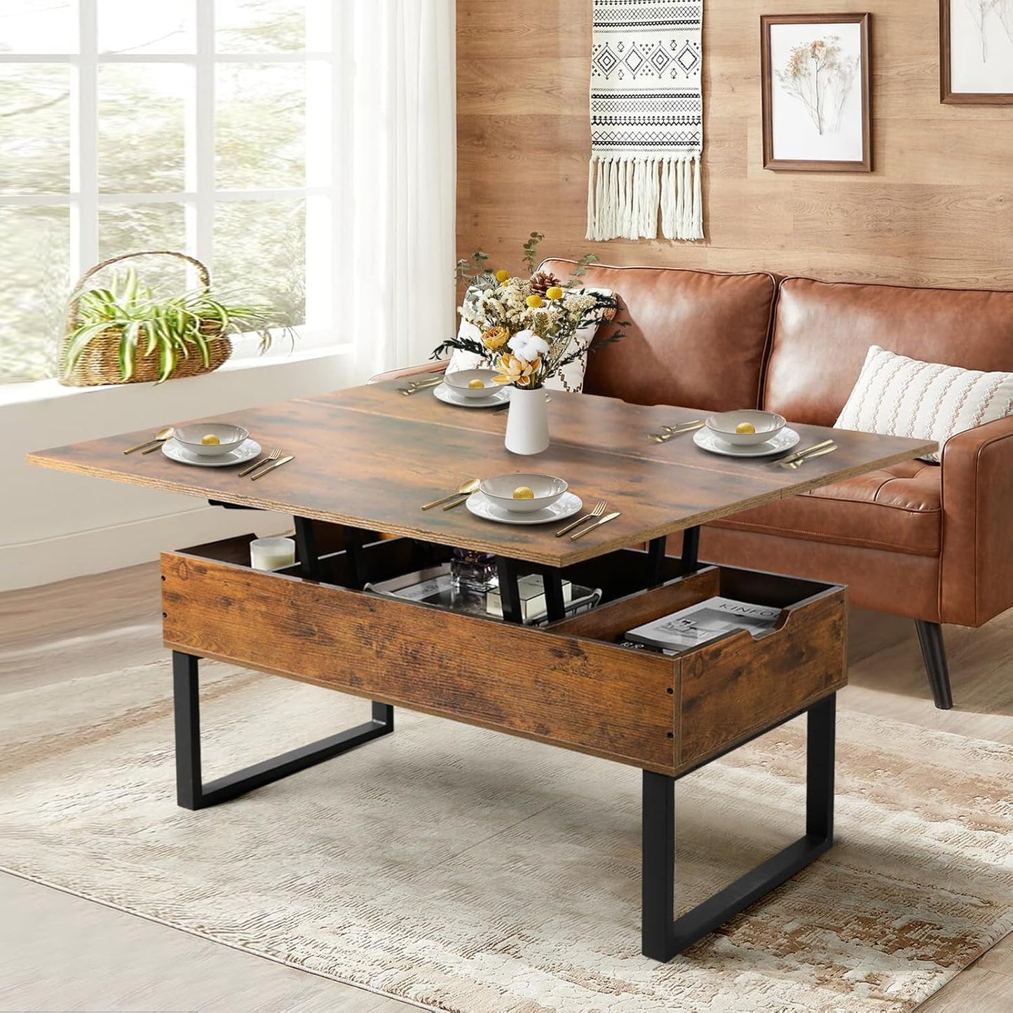 Versatile Lift-Top Coffee Table