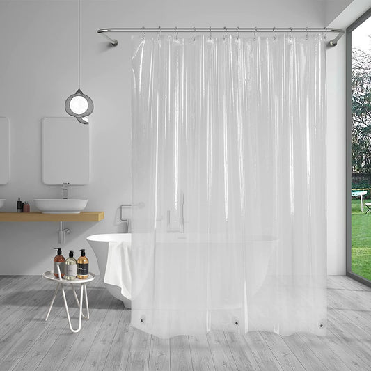 Clear Waterproof Shower Curtain Liner with Magnets