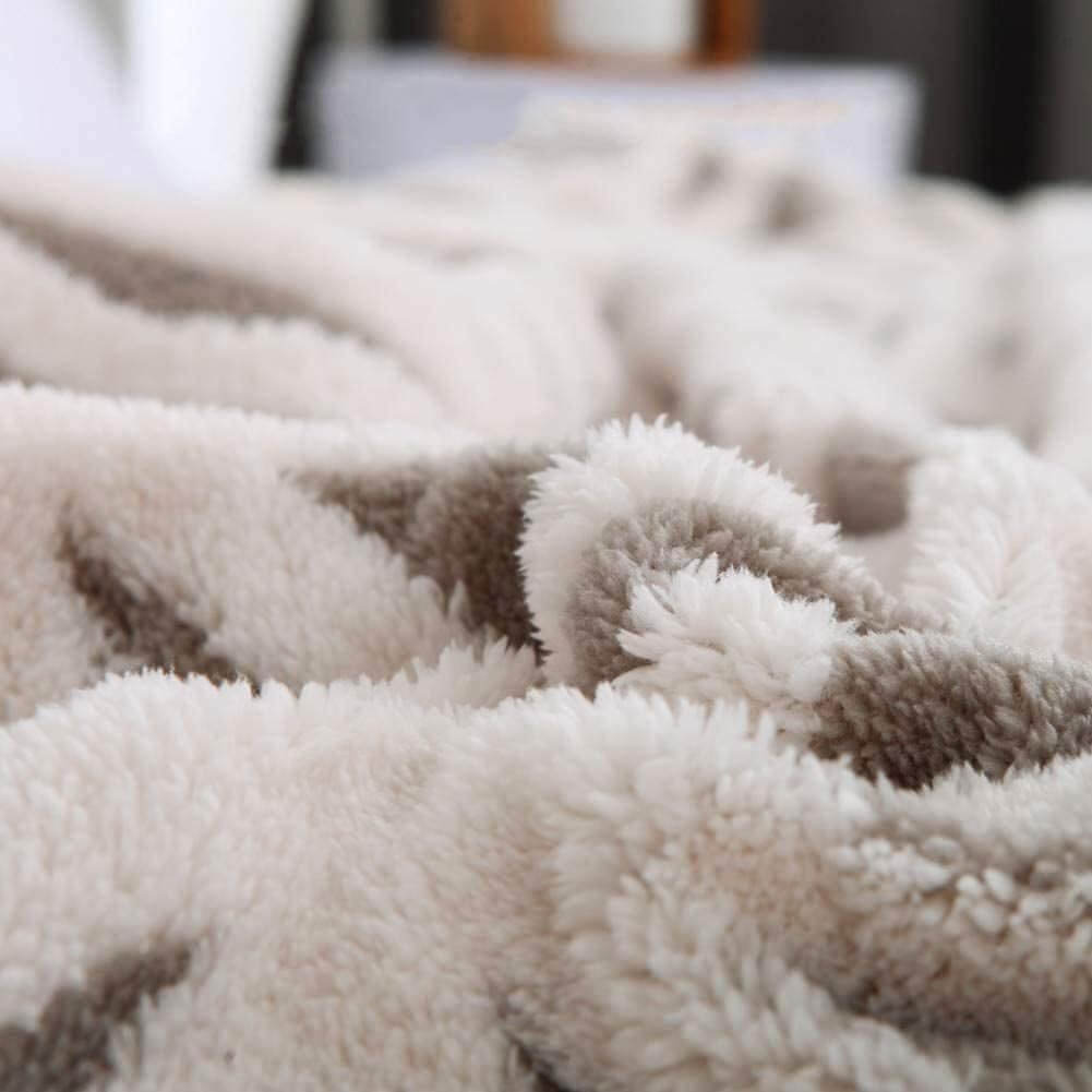 Soft Sherpa Fleece Throw Blanket