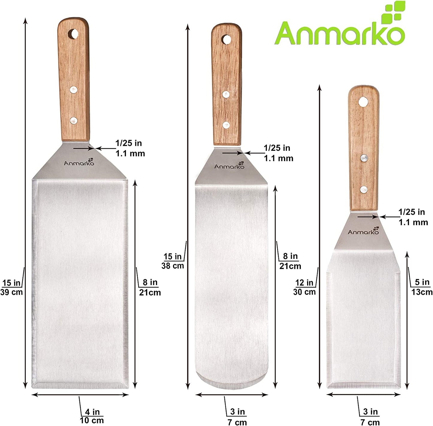 Stainless Steel Spatula Set for Grilling