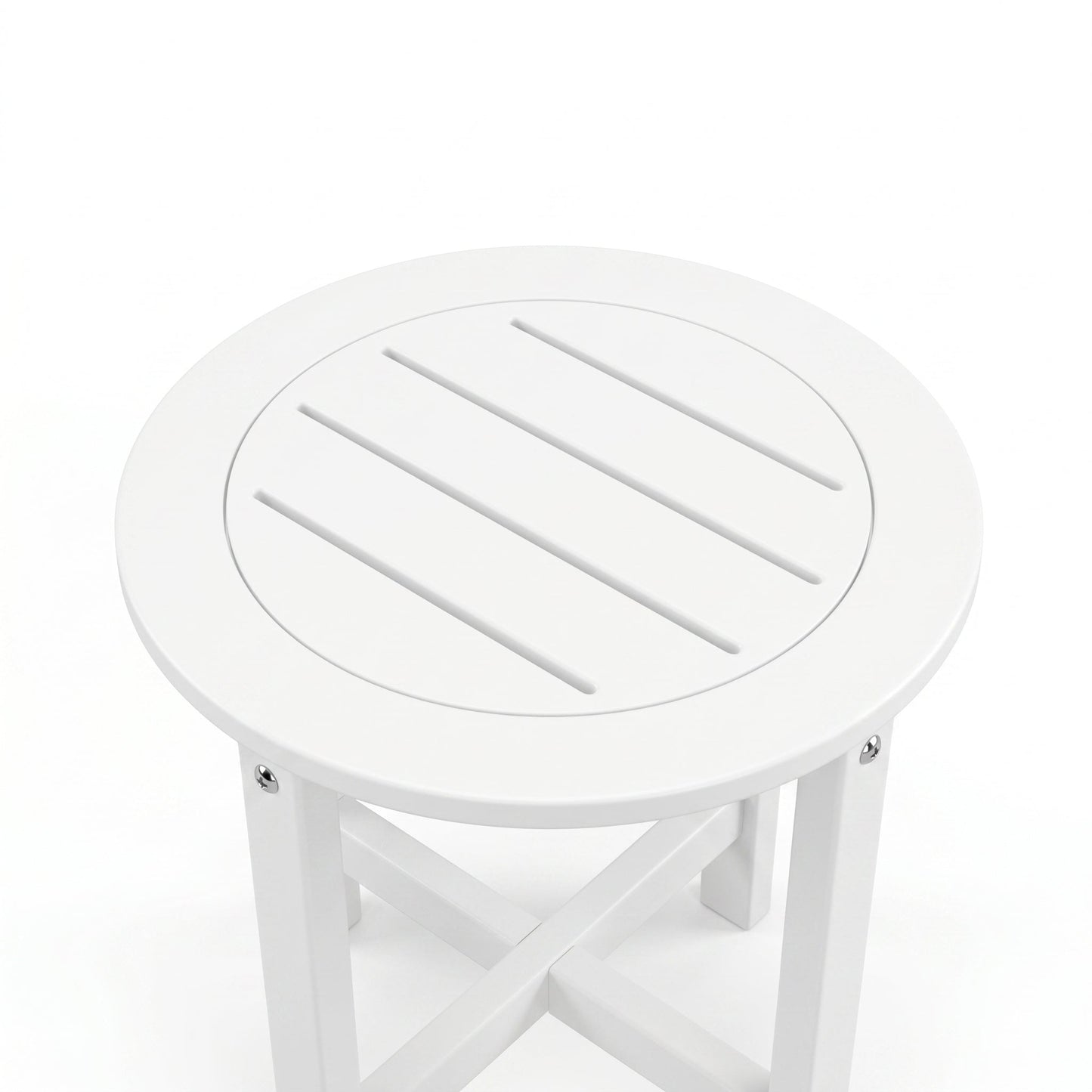 Verde Luxe HDPE All Weather Round Outdoor Side Table