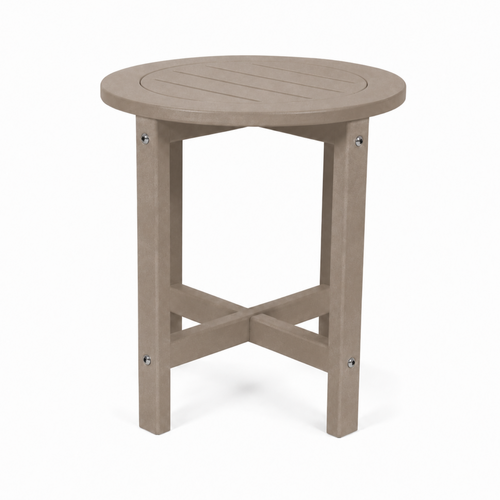 Verde Luxe HDPE All Weather Round Outdoor Side Table