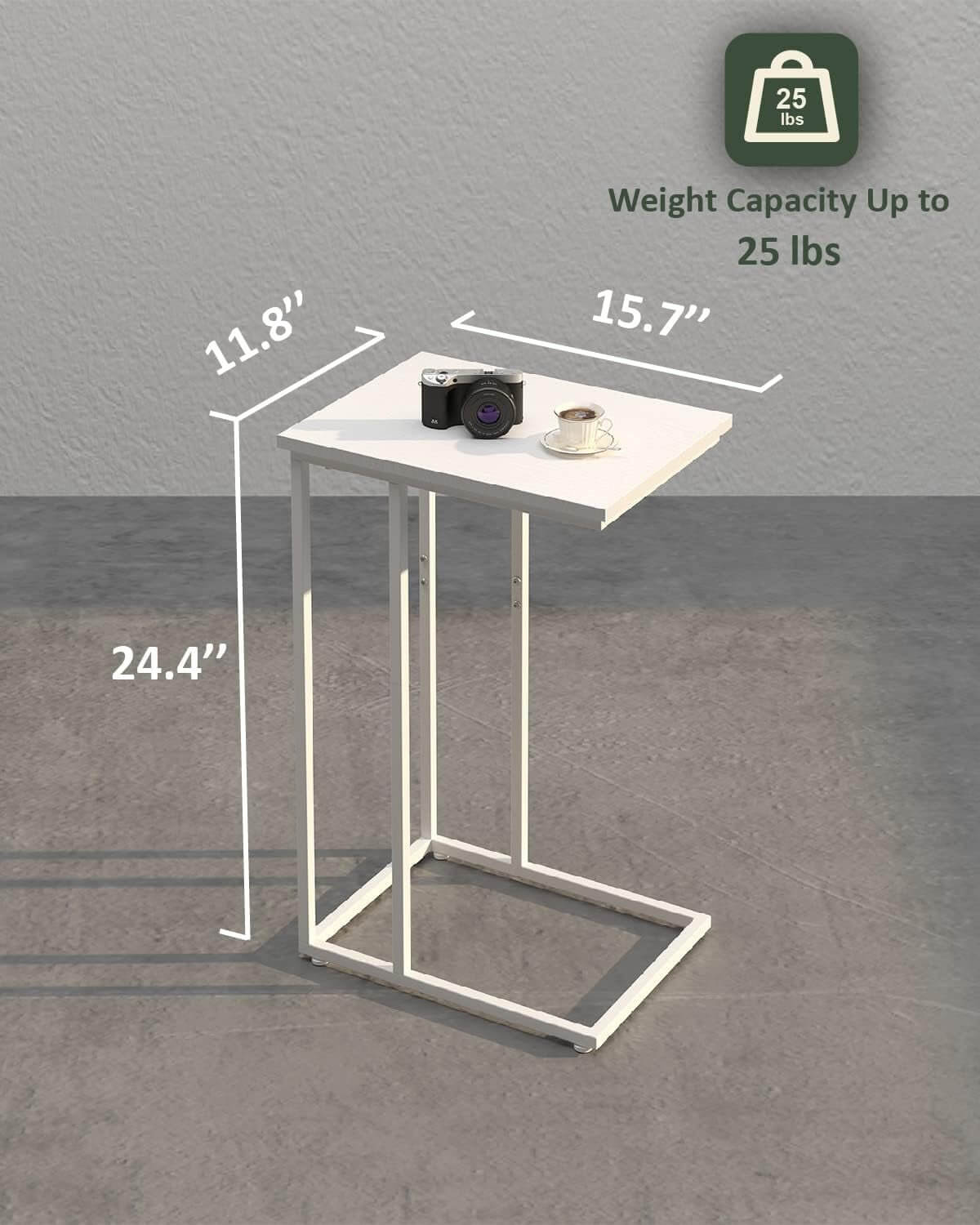 C - Shaped Sofa Side Table