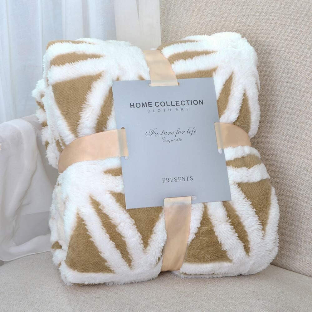 Soft Sherpa Fleece Throw Blanket