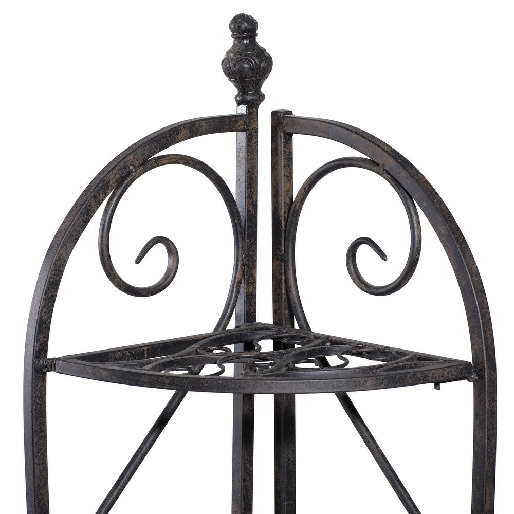 Black-Metal-Traditional-Bakers-Rack