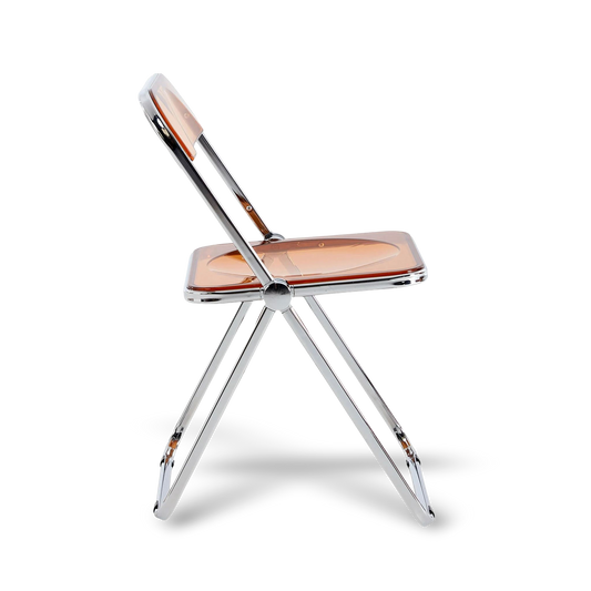 Chair with transparent backrest