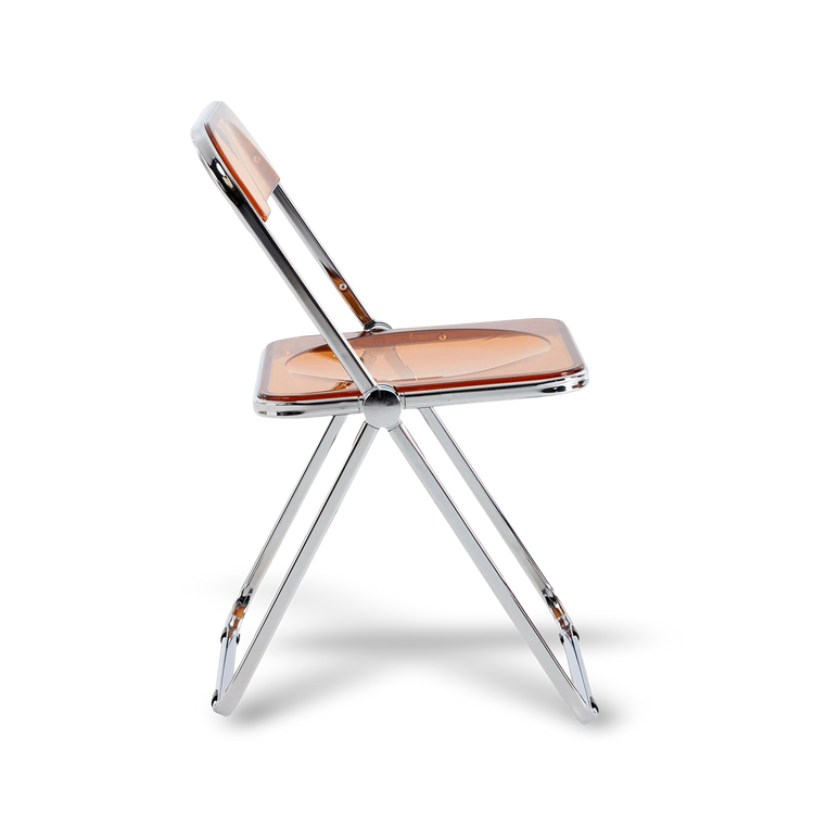 Chair with transparent backrest