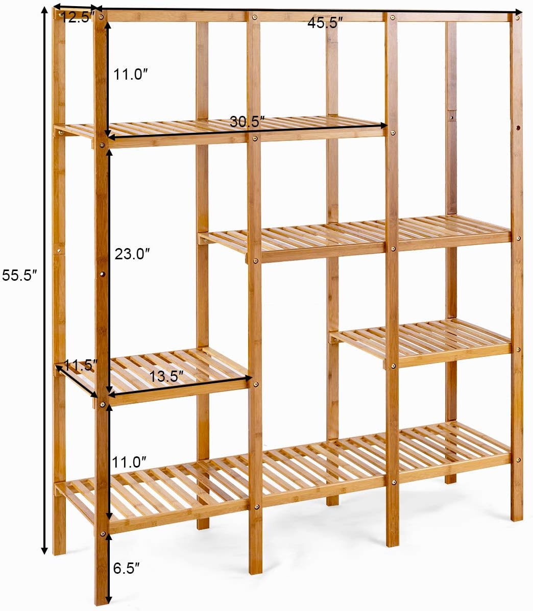 Eco-Friendly Bamboo plant stand Rack dimensions