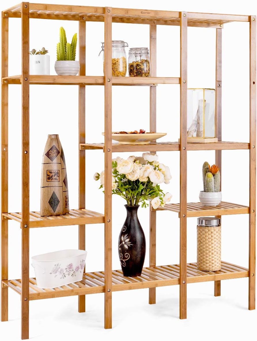 Eco-Friendly Bamboo plant stand Rack shape