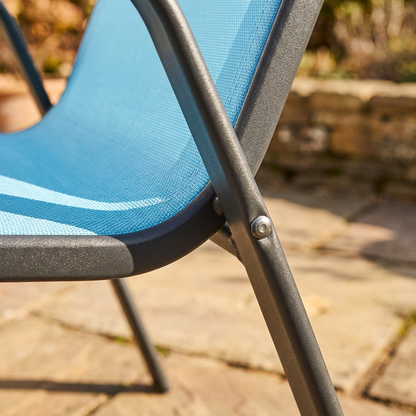 Chair leg joint close-up outdoors (close-up detail)