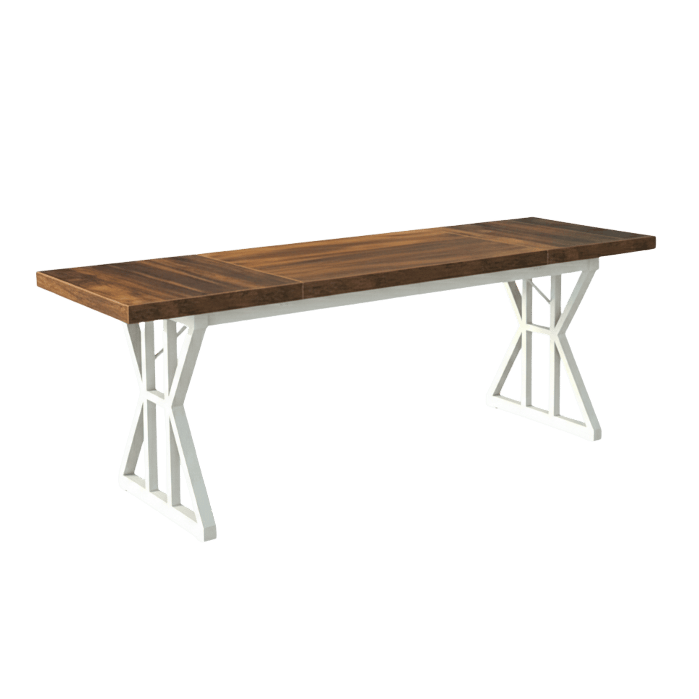 70.8" Brown/White Desk