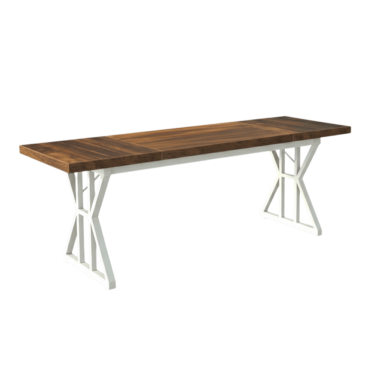 70.8" Brown/White Desk