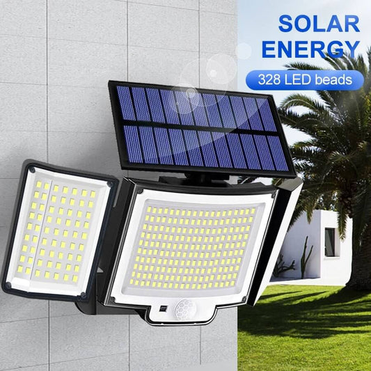 IP65 Waterproof Solar Security Light with Remote - outdoor lighting wall