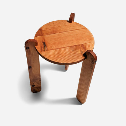 Intersecting-Leg Side Table with Colorful Dipped-Leg Accents