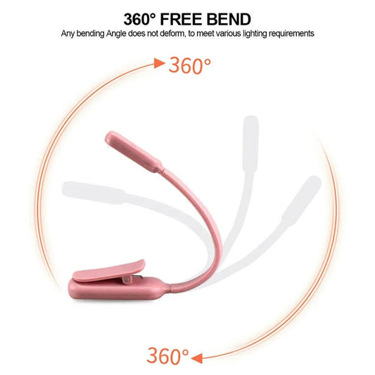 Multi - Mode LED Clip Lamp for Study and Relaxation