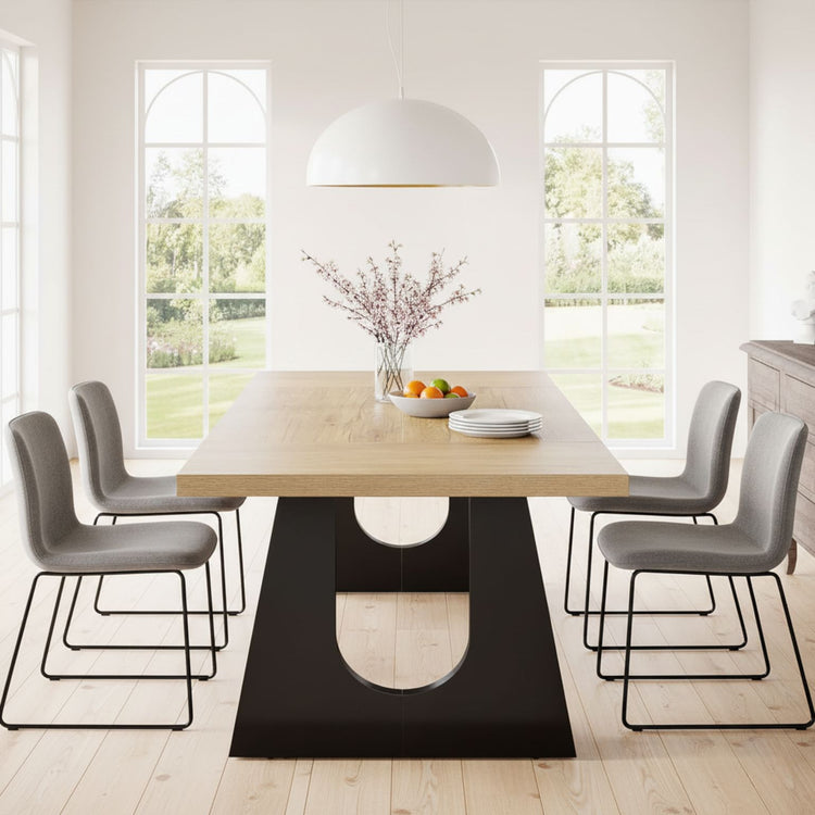 Oak_Black_8-Seat_dining_table_with_warm_oak_top_and_black_base
