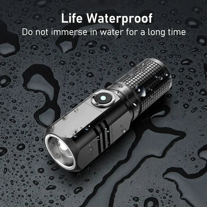 Super Bright, Zoomable LED Flashlight for Outdoors