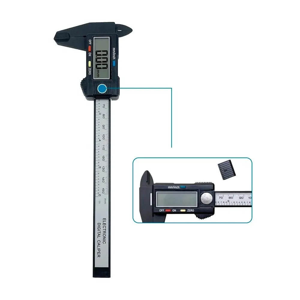 High - Precision Digital Caliper with Carbon Fiber Body